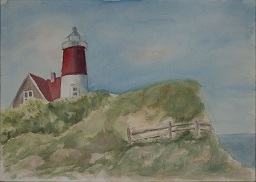 MSB127.jpg,Copyright (c) 2007,2012 by the Estate of Margaret S. Bucher, Elizabeth B. Lucas, executrix. All rights reserved.,unsigned, unframed, &#34;Lighthouse, Nauset, MA  (check)&#34;,white standard,14x20